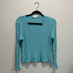St. John Sport by Marie Gray Aqua Knit Top